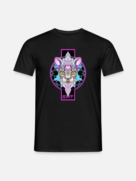 Cat Color - Men's T-Shirt - black