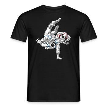 Astronaute de Jiu Jitsu - T-shirt homme - noir - Devant - AI Model Male 178 light (178cm)