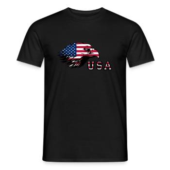 American Eagle - Men's T-Shirt - black - Front - AI Model Male 178 light (178cm)