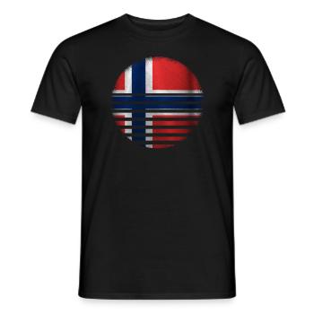 Norwegian Norwegen Land der Fjorde Nordkap - Männer T-Shirt - Schwarz - Vorne - AI Model Male 178 light (178cm)