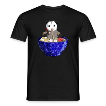 Opposum Ramen - Men's T-Shirt - black - Front - AI Model Male 178 light (178cm)