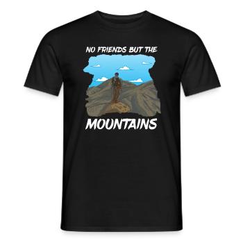 Kurdistan T-Shirt Mountains Kurd Kurdish Rojava - T-shirt homme - noir - Devant - AI Model Male 178 light (178cm)