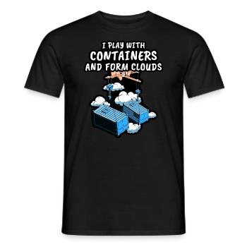 Devops Gag Gifts - Men's T-Shirt - black - Front - AI Model Male 178 light (178cm)