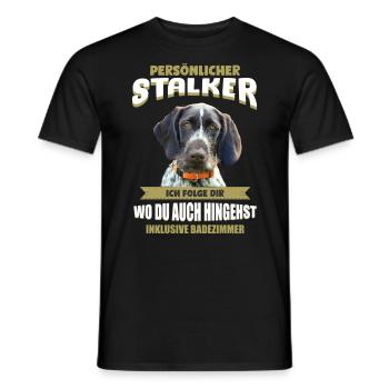 Deutsch Drahthaar - Deutsch Drahthaar Hund - Männer T-Shirt - Schwarz - Vorne - AI Model Male 178 light (178cm)