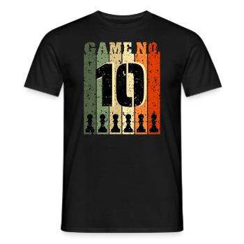 10 Year Old Chess Player Gift - Men's T-Shirt - black - Front - AI Model Male 178 light (178cm)