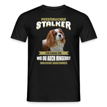 Cavalier King Charles - Cavalier King Charles - Männer T-Shirt - Schwarz - Vorne - AI Model Male 178 light (178cm)