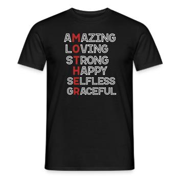 Mother Definition - Mothers’s Day Gift - T-shirt homme - noir - Devant - AI Model Male 178 light (178cm)