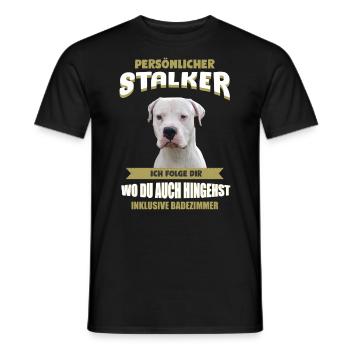 Dogo Argentino Hund - Dogo Argentino - Männer T-Shirt - Schwarz - Vorne - AI Model Male 178 light (178cm)