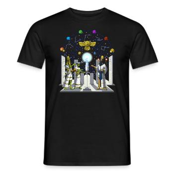 Anunnaki Aliens - Men's T-Shirt - black - Front - AI Model Male 178 light (178cm)