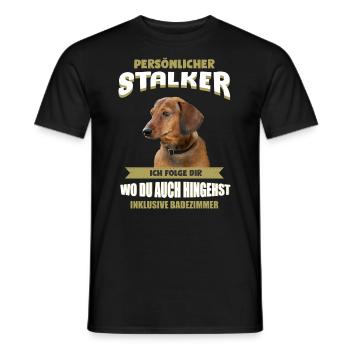 Dackel Hund - Dackel - Männer T-Shirt - Schwarz - Vorne - AI Model Male 178 light (178cm)