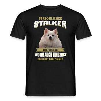 Deutscher Spitz Hund - Deutscher Spitz - Männer T-Shirt - Schwarz - Vorne - AI Model Male 178 light (178cm)