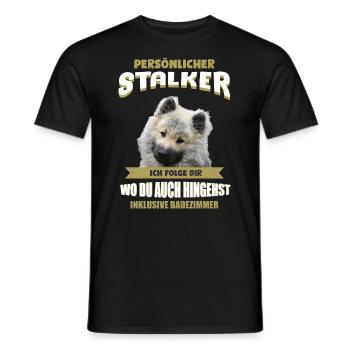 Eurasier Hund - Eurasier - Männer T-Shirt - Schwarz - Vorne - AI Model Male 178 light (178cm)