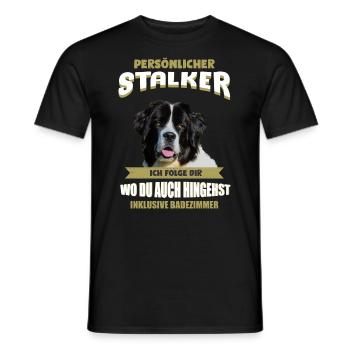 Landseer Hund - Landseer - Männer T-Shirt - Schwarz - Vorne - AI Model Male 178 light (178cm)
