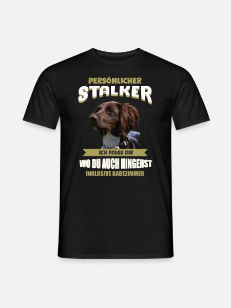 Münsterlander - Kleiner Münsterlander - Männer T-Shirt - Schwarz