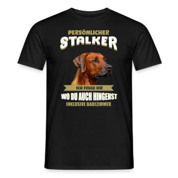 Rhodesian Ridgeback Hund - Rhodesian Ridgeback - Männer T-Shirt - Schwarz - Vorne - AI Model Male 178 light (178cm)
