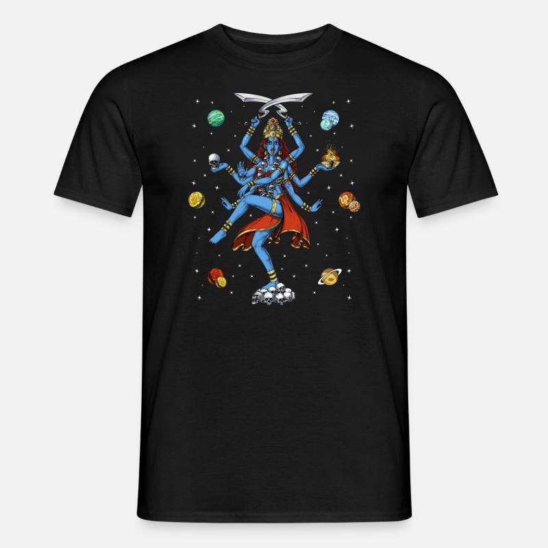 Dea indù Kali - T-shirt uomo - nero