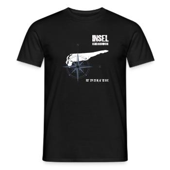 Schiermonnikoog Nordsee Insel Koordinaten Karte - Männer T-Shirt - Schwarz - Vorne - AI Model Male 178 light (178cm)