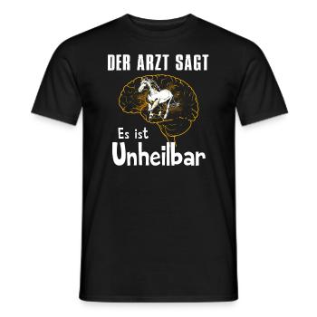 Der Arzt sagt es ist unheilbar - Männer T-Shirt - Schwarz - Vorne - AI Model Male 178 light (178cm)
