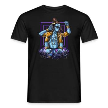 Dj psychédélique Shiva Music - T-shirt homme - noir - Devant - AI Model Male 178 light (178cm)