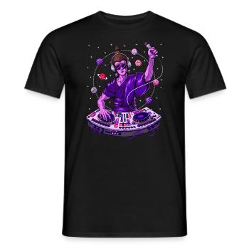 Bouddha Musique Psychédélique DJ - T-shirt homme - noir - Devant - AI Model Male 178 light (178cm)