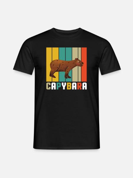 Capybara Kids Gift Capy Verjaardag Pluche Speelgoed - Heren T-shirt - zwart