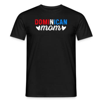 Mère dominicaine, dominicaine - T-shirt homme - noir - Devant - AI Model Male 178 light (178cm)