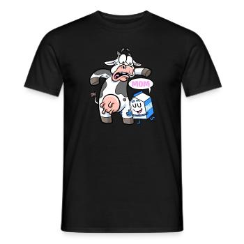 Milchkartons rufen Kuh Mama Milchbauernkuh - Männer T-Shirt - Schwarz - Vorne - AI Model Male 178 light (178cm)