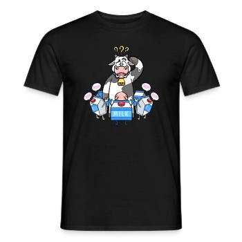 Milchkartons rufen Kuh Mama Milchbauernkuh - Männer T-Shirt - Schwarz - Vorne - AI Model Male 178 light (178cm)
