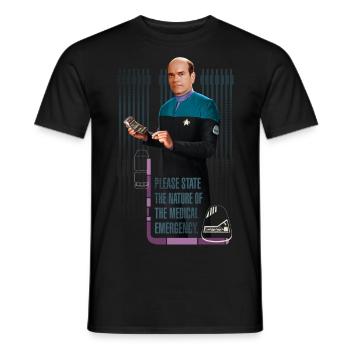 Star Trek Voyager Urgence Médicale - T-shirt homme - noir - Devant - AI Model Male 178 light (178cm)