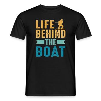 La vie derrière le bateau Wakeboard Wakeboard - T-shirt homme - noir - Devant - AI Model Male 178 light (178cm)