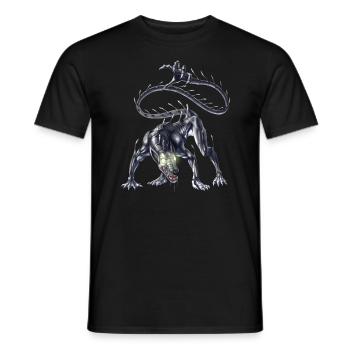 Créature mythique aztèque Ahuizotl - T-shirt homme - noir - Devant - AI Model Male 178 light (178cm)