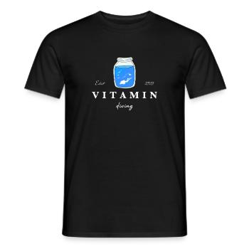 Vitamin Lake Divers - Men's T-Shirt - black - Front - AI Model Male 178 light (178cm)