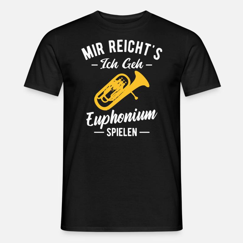 Orchester Horn Musiker Euphonium Blasmusik - Männer T-Shirt - Schwarz