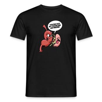 Nicht meine Probleme Magen-Sleeve Bariatrische Chirurgie - Männer T-Shirt - Schwarz - Vorne - AI Model Male 178 light (178cm)