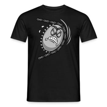 Cyclists Cycling Bicycle Sprocket Bicycle - Men's T-Shirt - black - Front - AI Model Male 178 light (178cm)