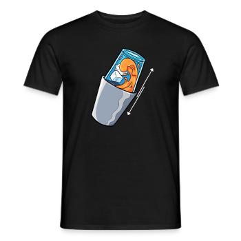 Bartender Mix Cocktail Barkeeper - Men's T-Shirt - black - Front - AI Model Male 178 light (178cm)