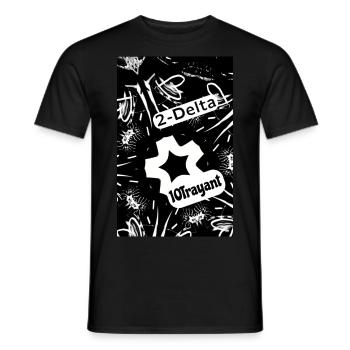 2 Delta NB Cœur Graf 3800 - T-shirt homme - noir - Devant - AI Model Male 178 light (178cm)