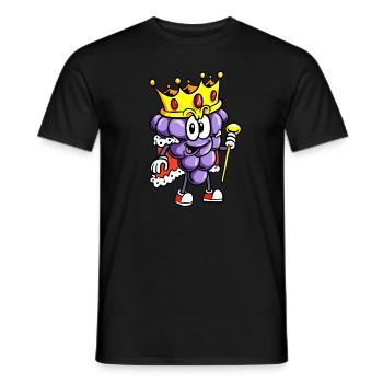 Weintrinker Traubenwein mit Anbau - Männer T-Shirt - Schwarz - Vorne - AI Model Male 178 light (178cm)