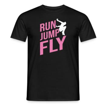 Course libre JRun Jump Fly Free Runner - T-shirt homme - noir - Devant - AI Model Male 178 light (178cm)