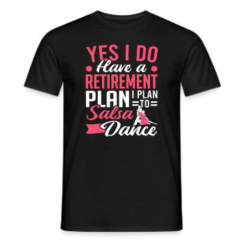 Danse latine Je prévois de danser la salsa Salsa - T-shirt homme - noir - Devant - AI Model Male 178 light (178cm)