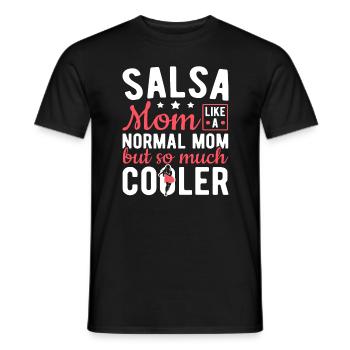 Latin Dance Salsa Mom Much Cooler Salsa - Men's T-Shirt - black - Front - AI Model Male 178 light (178cm)