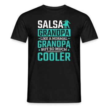 Salsa Grand-père Beaucoup plus cool Danse latine Sala - T-shirt homme - noir - Devant - AI Model Male 178 light (178cm)