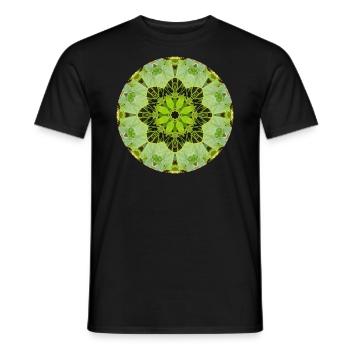 Mandala-Quantum 7 - Männer T-Shirt - Schwarz - Vorne - AI Model Male 178 light (178cm)