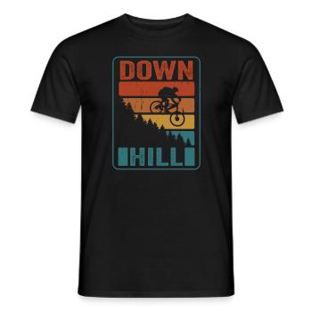 VTT VTT Descente - T-shirt homme - noir - Devant - AI Model Male 178 light (178cm)
