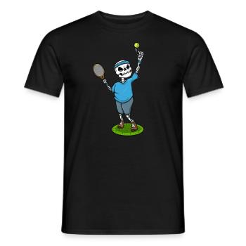 Joueur de tennis squelette - T-shirt homme - noir - Devant - AI Model Male 178 light (178cm)