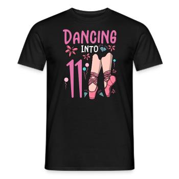 Ballet Shoes Dancing Ballerina 11 Ballett Birthday - Men's T-Shirt - black - Front - AI Model Male 178 light (178cm)