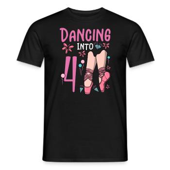 Ballet Shoes Dancing Ballerina 4 Ballett Birthday - Men's T-Shirt - black - Front - AI Model Male 178 light (178cm)
