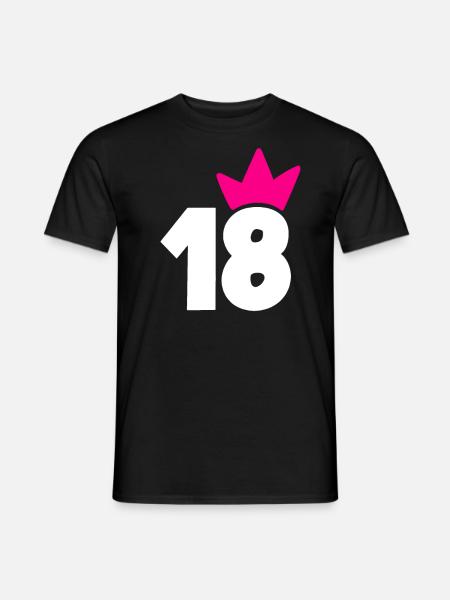 18 Krone Pink Girl 18 - Mænd T-shirt - sort
