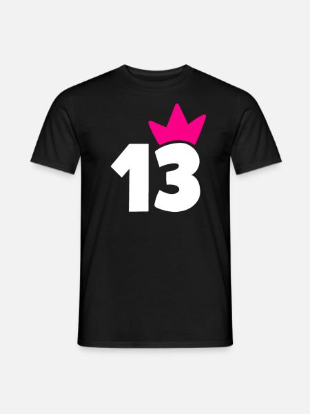 13 Krone Fille 13 - T-shirt homme - noir
