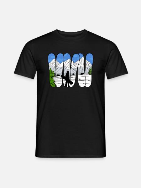 Snowboarding Snowboard Snowboarder - Men's T-Shirt - black